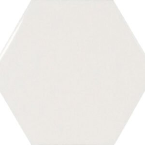 Centura Wall Tiles Scale Hexagon White Polished 4″ x 5″