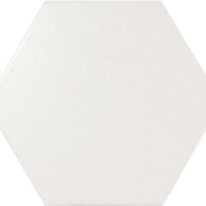 Centura Wall Tiles Scale Hexagon White Matte 4″ x 5″