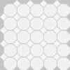 Centura Mosaic Basic Hexagon/Octagon Octagon White Satin 12" x 12"