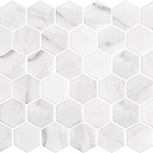 Centura Mosaic Miki – InkJet Mosaics Carrara White Matte 11″ x 13″