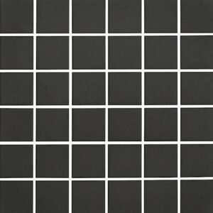 Centura Mosaic Plain Techno Charcoal Square Matte 12″ x 12″