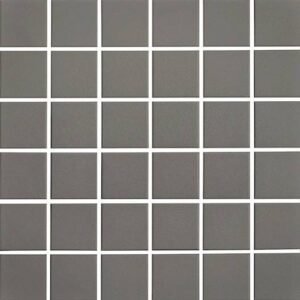 Centura Mosaic Plain Techno Slate Grey Square Matte 12″ x 12″