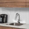 Centura Mosaic Basic White Square Satin 12" x 12" - Image 2
