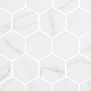 Centura Mosaic Hex XL Ecostone Venato White Matte 12″ x 12″