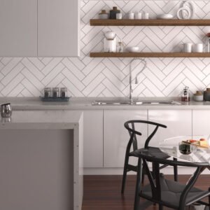 Planchers 1867 Wall Tiles Evolve White Glossy 4″ x 12″