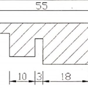 Toucan Laminate Flooring TF22 Series #2208 Stair Nose 94-1/2″