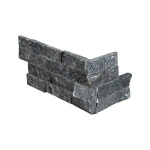MSI Surfaces Wall Tiles Coal Canyon Black Splitface Corner 6″ x 12″ x 6″
