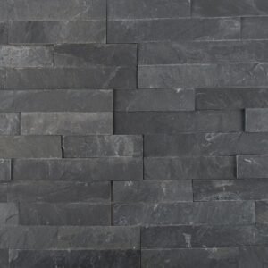 MSI Surfaces Wall Tiles Premium Black Splitface 6″ x 24″
