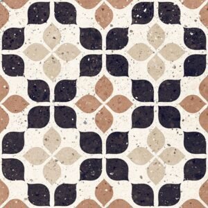 Centura Floor Tiles Frammenti Terracotta Fiore Natural 8" x 8"