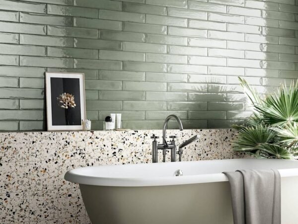 Centura Floor Tiles Frammenti Bianco Macro Natural 8" x 8" - Image 3