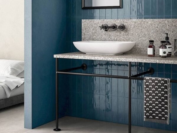 Centura Wall Tiles Slash Robin's-egg Blue Glossy Textured 3" x 12" - Image 3