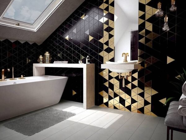 Centura Wall Tiles Scale Triangolo Metallic Glossy 4-1/2" x 5" - Image 4