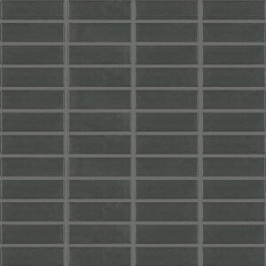 Centura Mosaic Basic Charcoal Grey Satin 12" x 12"
