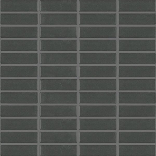 Centura Mosaic Basic Charcoal Grey Satin 12" x 12"