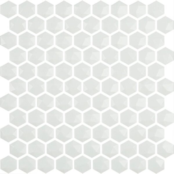 Centura Mosaic Edna Hexagon White Matte 12" x 12"