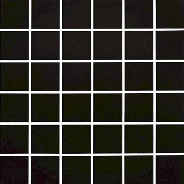 Centura Mosaic Plain Techno Black Matte 12" x 12"