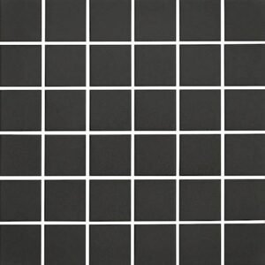 Centura Mosaic Plain Techno Charcoal Square Matte 12" x 12"