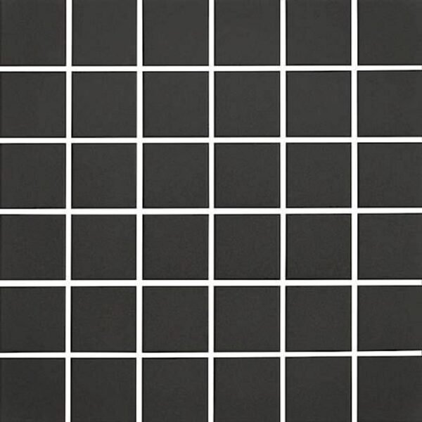 Centura Mosaic Plain Techno Charcoal Square Matte 12" x 12"