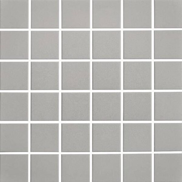 Centura Mosaic Plain Techno Light Grey Square Matte 12" x 12"