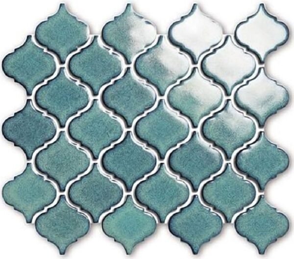 Centura Mosaic Small Lantern Green Glossy 10" x 12"