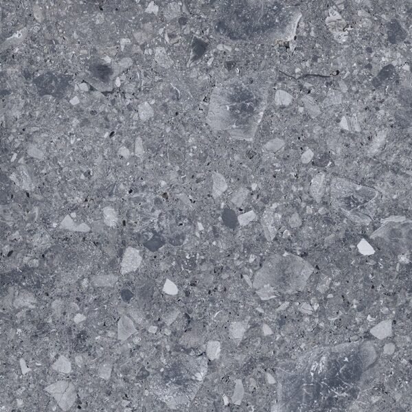 Planchers 1867 Floor Tiles Ceppo Di Grè Anthracite Black Matte 24" x 24"