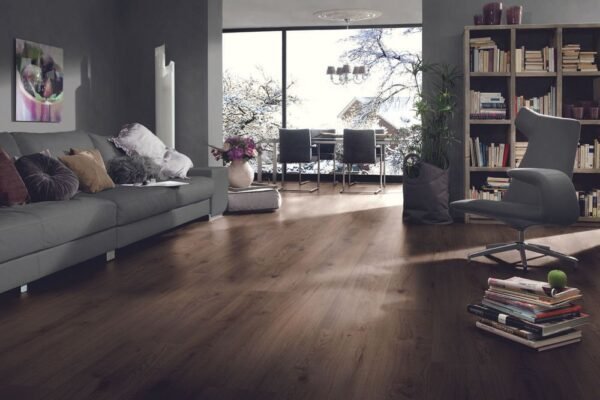 Planchers 1867 Laminate Flooring Authentic Advanced Millenium Oak Brown 7-5/8" x 54" - Image 2