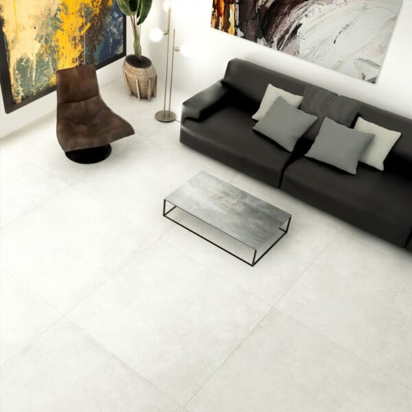 Planchers 1867 Floor Tiles Parker White Matte 12" x 24" - Image 3