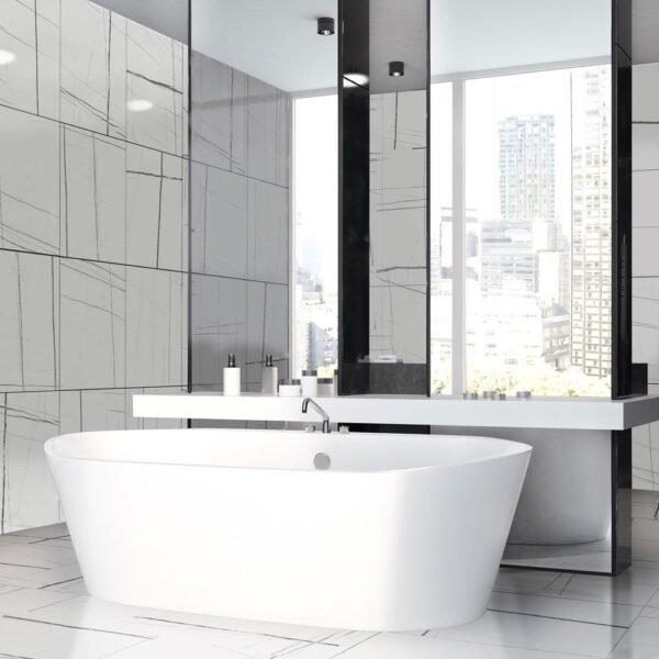 Planchers 1867 Floor Tiles Sahara White Polished 24" x 48" - Image 3
