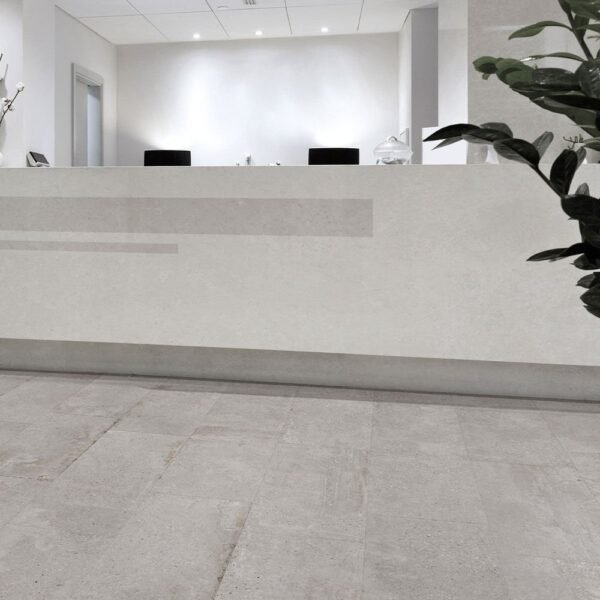 Planchers 1867 Floor Tiles Stone Cement Grey Matte 24" x 48" - Image 3