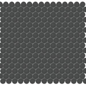 Anatolia Mosaic Tile Soho Retro Black Matte 11" x 12"