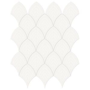 Anatolia Mosaic Tile Soho Canvas White Glossy 11" x 13"