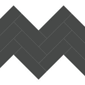 Anatolia Mosaic Tile Soho Retro Black Matte 8-1/4" x 17"