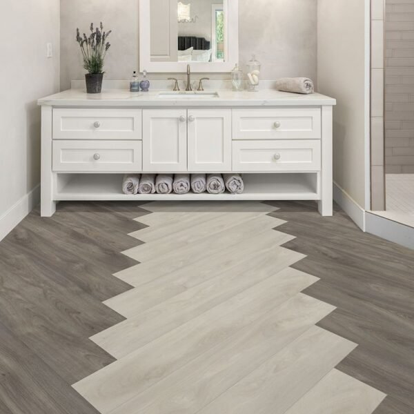 Beaulieu Vinyl Planks Style Elegant Light Grey Click Lock 8-1/32" x 52-3/16" - Image 2