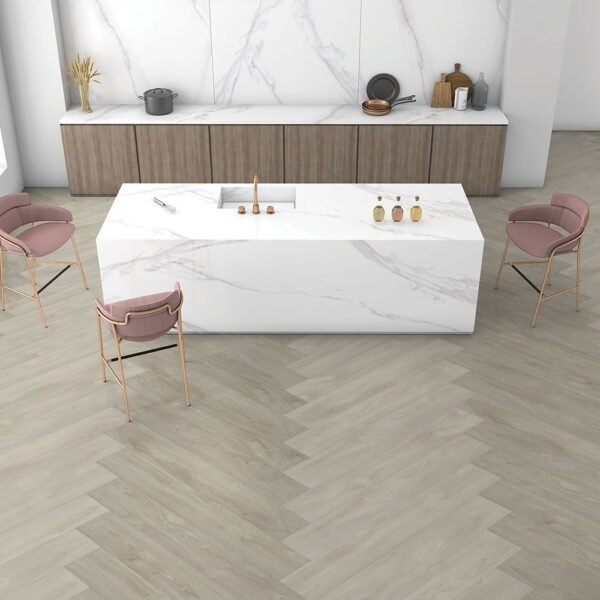 Beaulieu Vinyl Planks Style Elegant Light Grey Click Lock 8-1/32" x 52-3/16" - Image 4