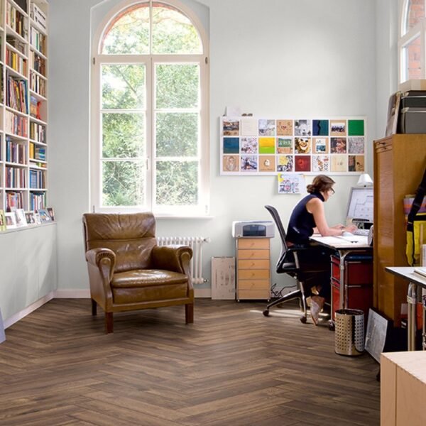 Planchers 1867 Laminate Flooring Herringbone Calais Click Lock 5-1/4" x 26-3/16" - Image 2