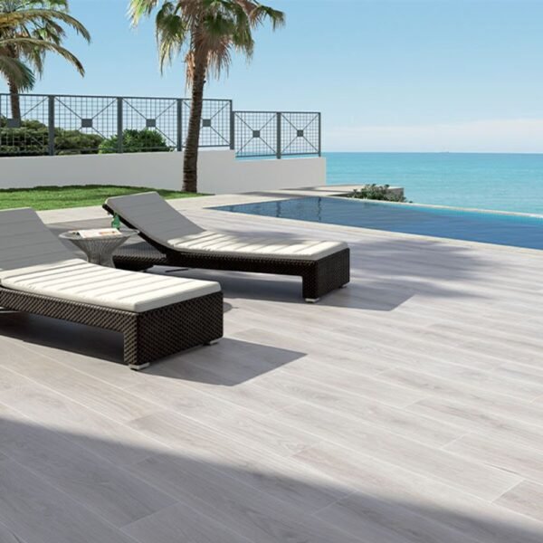 Planchers 1867 Floor Tiles Iwood White Matte 6" x 36" - Image 2