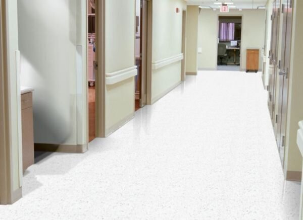 Armstrong Vinyl Tile Standard Excelon Imperial Texture Classic White Glue Down 12" x 12" - Image 2