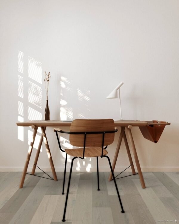 Lauzon Collection Engineered Hardwood Morning Mist Ultra-Matte European White Oak Character 8" - 19/32" - Image 7