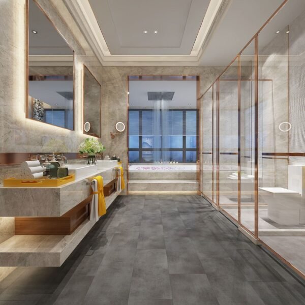 Biyork Vinyl Tiles HydroGen 6 Marble Click Lock 12" x 24" - Image 2