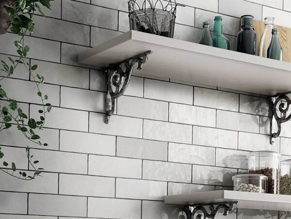 Centura Wall Tiles Artisan White Glossy 5" x 5" - Image 3