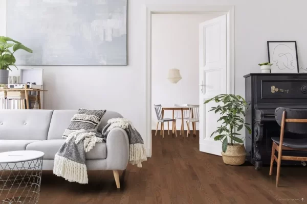 Lauzon Expert Hardwood Essential Café Au Lait Red Oak Tradition Matte 3-1/4" - 3/4" - Image 2