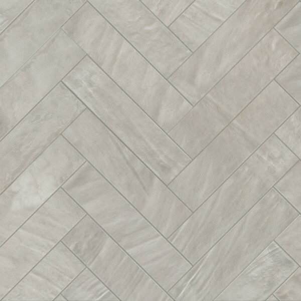 Italbec Floor Tiles Deco Style Grey Glossy 2" x 8"