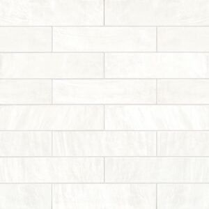 Italbec Floor Tiles Deco Style White Glossy 2" x 8"