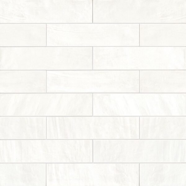 Italbec Floor Tiles Deco Style White Glossy 2" x 8"