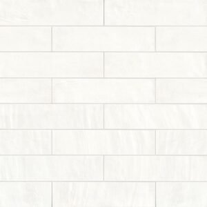 Italbec Floor Tiles Deco Style White Natural 2" x 8"