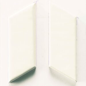 Italbec Floor Tiles New Panal Chevron Droit Farina Matte 3" x 7"