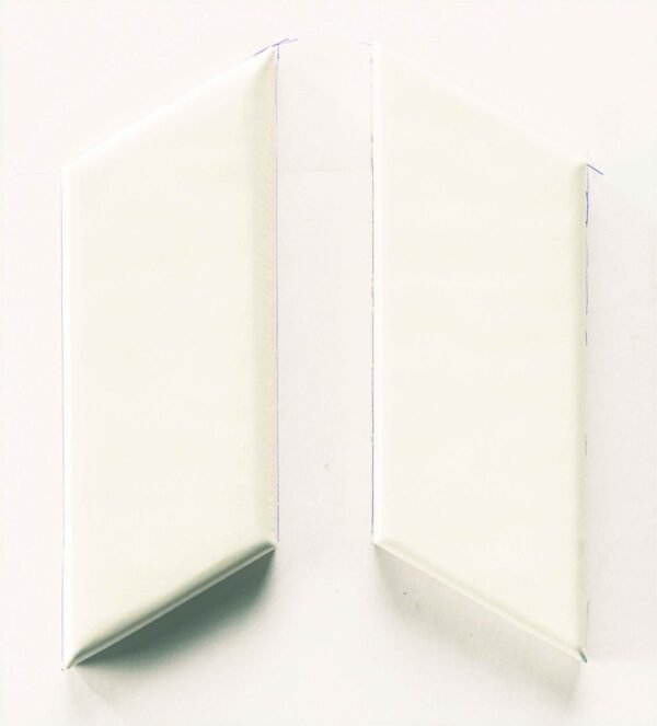 Italbec Floor Tiles New Panal Chevron Droit Farina Matte 3" x 7"