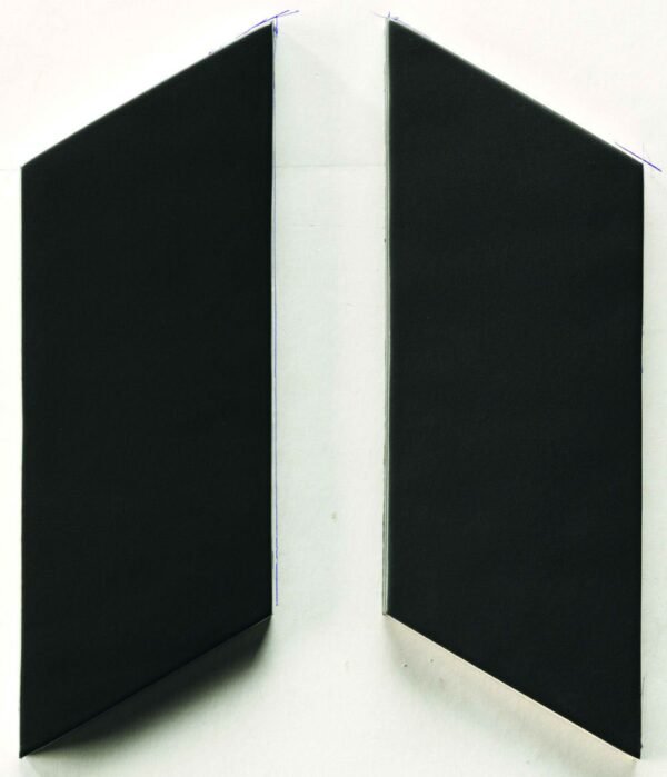 Italbec Floor Tiles New Panal Chevron Gauche Carbo Matte 3" x 7"