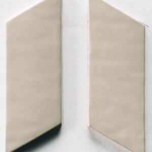 Italbec Floor Tiles New Panal Chevron Gauche Cream Matte 3" x 7"