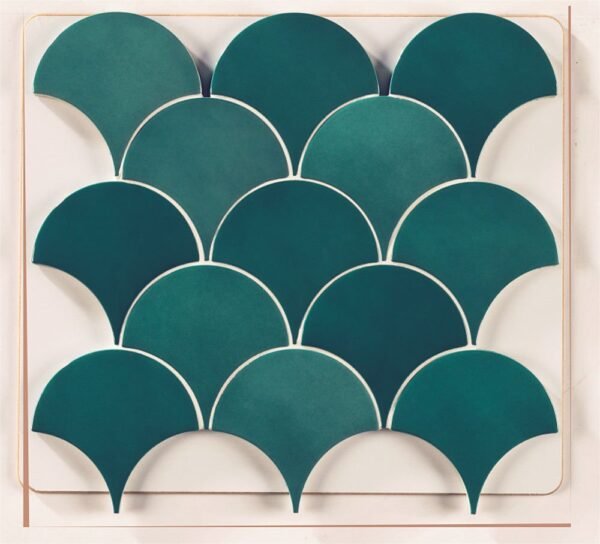 Italbec Wall Tiles Squama Olive Glossy 3" x 5"